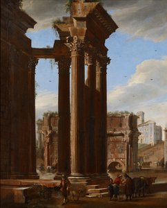 フォロロマーノのビュー、1615 作： V. and Cerquozzi, M. Codazzi
